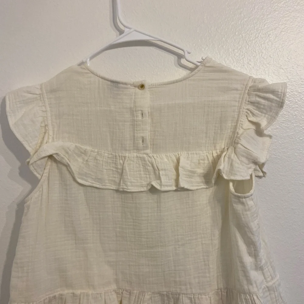 Cream Ruffle Shirt - Picture 3 of 3